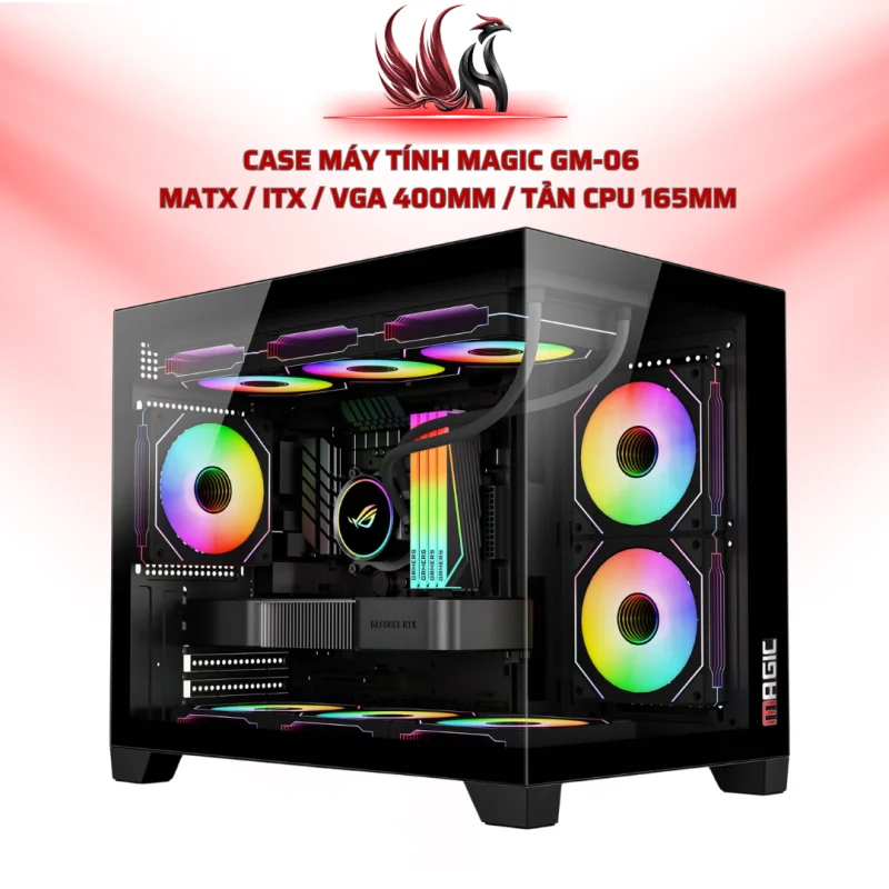 Case Máy Tính MAGIC GM-06   MATX / ITX / VGA 400mm / Tản CPU 165mm | HOCO STORE PC