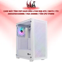 Case Máy Tính VSP KA29 Sẵn 4 Fan RGB ATX / MATX / ITX 368x216x458mm / VGA 330mm / Tản CPU 175mm | HOCO STORE PC