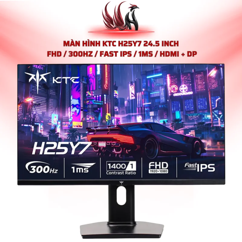 Màn Hình KTC H25Y7 24.5 Inch  FHD / 300Hz / Fast IPS / 1ms / HDMI + DP| HOCO STORE PC