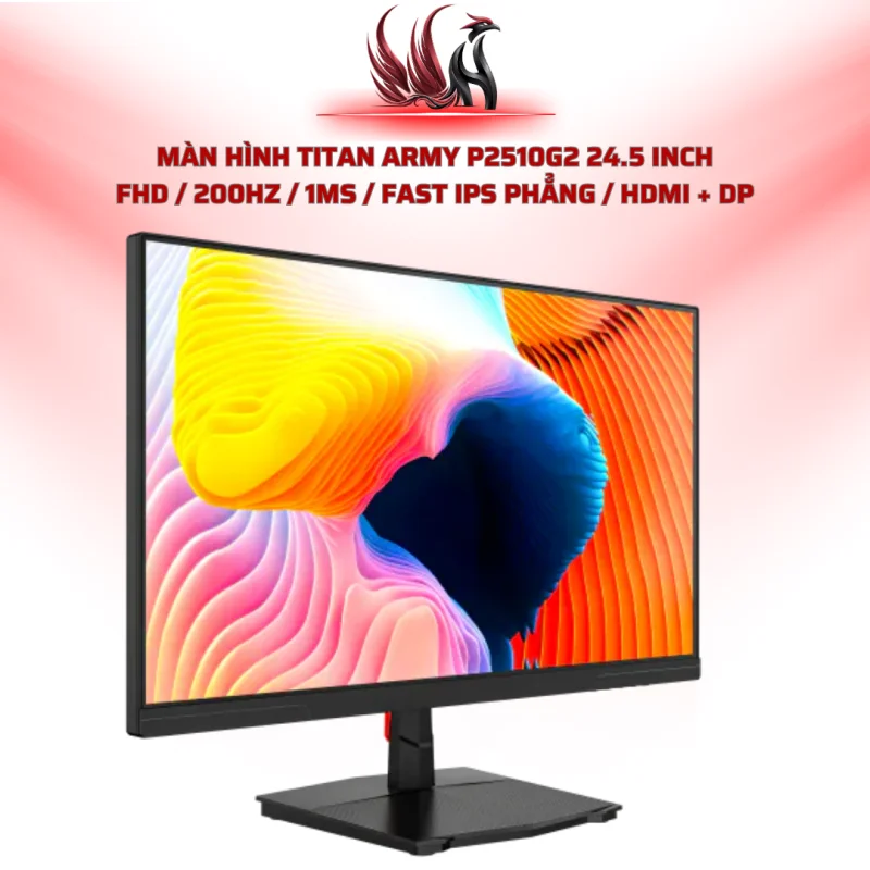 Màn Hình TITAN ARMY P2510G2 24.5 Inch FHD / 200Hz / 1ms / Fast IPS Phẳng / HDMI + DP | HOCO STORE PC