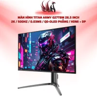 Màn Hình TITAN ARMY G27T8M 26.5 Inch 2K / 500Hz / 0.03ms / QD-OLED Phẳng / HDMI + DP | HOCO STORE PC