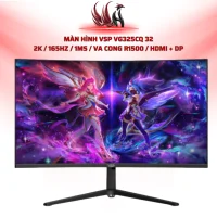 Màn Hình VSP VG325CQ 32  2K / 165Hz / 1ms / VA Cong R1500 / HDMI + DP  | HOCO STORE PC