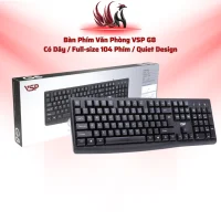 Bàn Phím Văn Phòng VSP G8  Có Dây / Full-size 104 Phím / Quiet Design | HOCO STORE PC