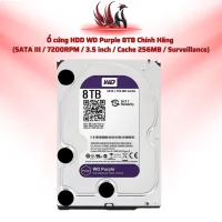 Ổ Cứng HDD WD Purple 8TB Chính Hãng – SATA III 3.5 inch Chuyên Camera Giám Sát 24/7| HOCO STORE PC