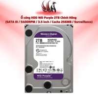 Ổ Cứng HDD WD Purple 2TB Chính Hãng – SATA III 3.5 inch Chuyên Camera Giám Sát 24/7 | HOCO STORE PC