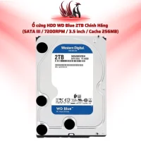 Ổ Cứng HDD Western Digital Blue 2TB Chính Hãng – SATA III 3.5 inch 7200RPM Cho PC | HOCO STORE PC