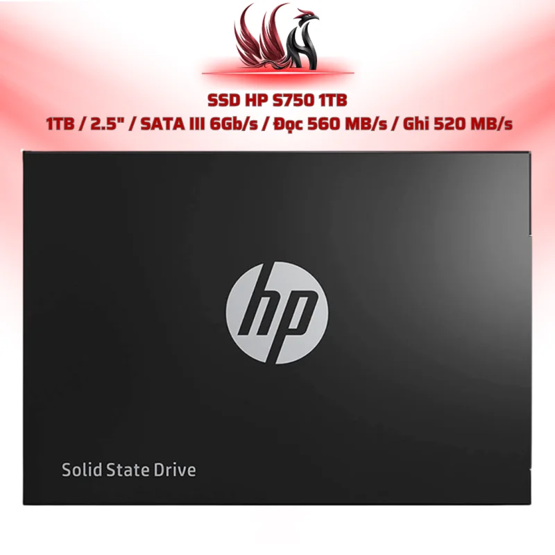 SSD HP S750 1TB  1TB / 2.5" / SATA III 6Gb/s / Đọc 560 MB/s / Ghi 520 MB/s | HOCO STORE PC