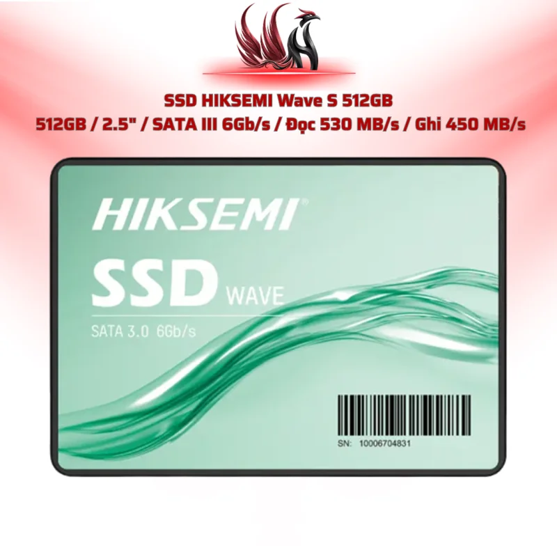 SSD HIKSEMI Wave S 512GB  512GB / 2.5" / SATA III 6Gb/s / Đọc 530 MB/s / Ghi 450 MB/s | HOCO STORE PC