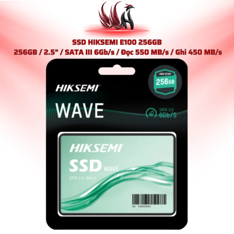 SSD HIKSEMI E100 256GB  256GB / 2.5" / SATA III 6Gb/s / Đọc 550 MB/s / Ghi 450 MB/s | HOCO STORE PC