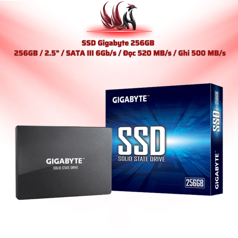 SSD Gigabyte 256GB   256GB / 2.5" / SATA III 6Gb/s / Đọc 520 MB/s / Ghi 500 MB/s | HOCO STORE PC