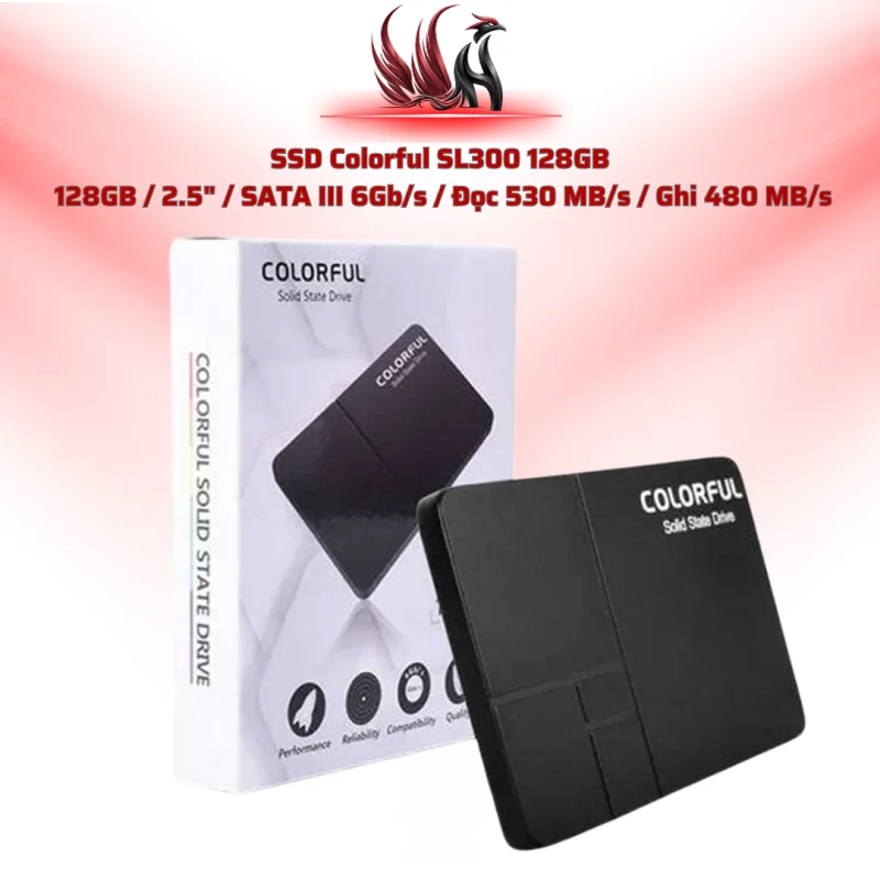 SSD Colorful SL300 128GB  128GB / 2.5" / SATA III 6Gb/s / Đọc 530 MB/s / Ghi 480 MB/s | HOCO STORE PC