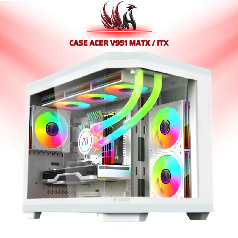 Case Máy Tính Acer V951 White – Hỗ Trợ Tản Nước 240mm, VGA 415mm, White Gaming Case Cao Cấp | HOCO STORE PC