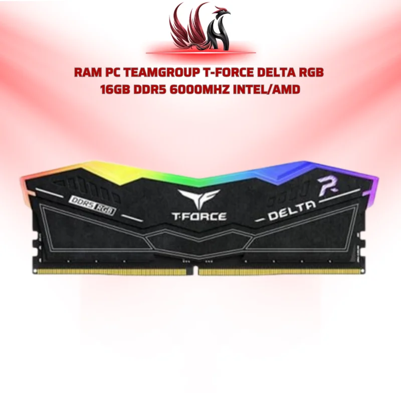 RAM TeamGroup T-Force Delta RGB 16GB DDR5 6000MHz CL38 Gaming RGB | HOCO STORE PC
