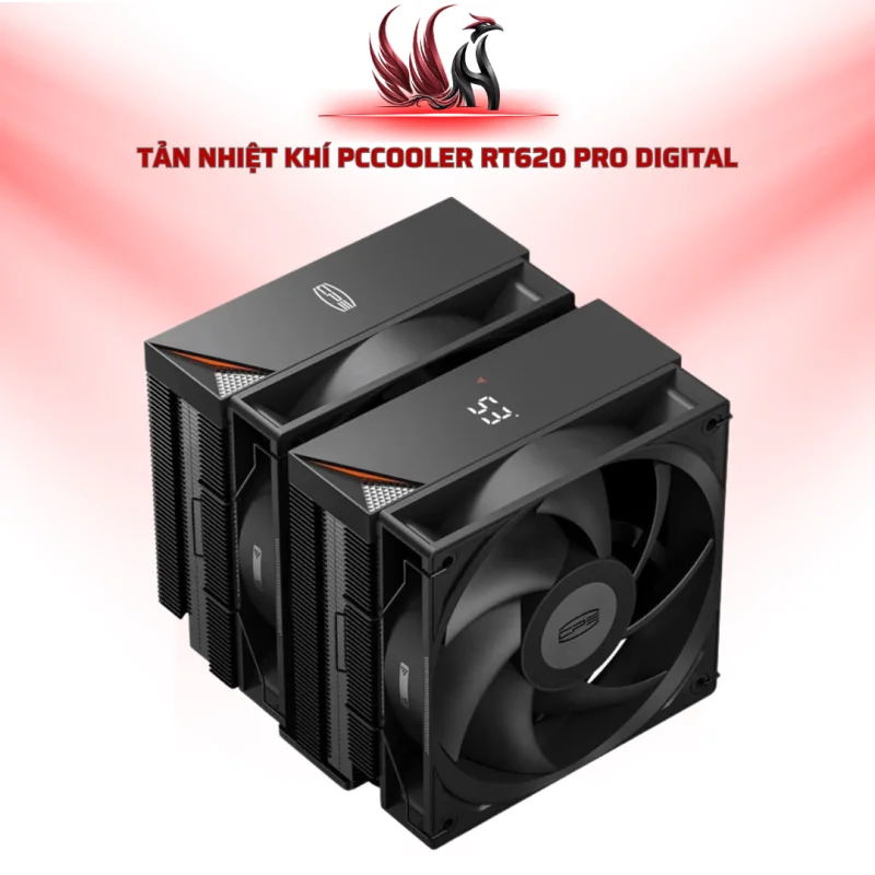 Tản Nhiệt Khí PCCOOLER RT620 Pro Digital | HOCO STORE PC