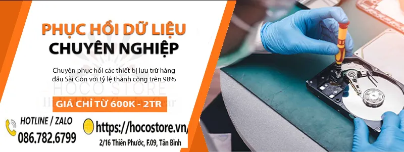 Dịch vụ Khôi Phục Dữ Liệu trong ổ cứng quận Tân Bình