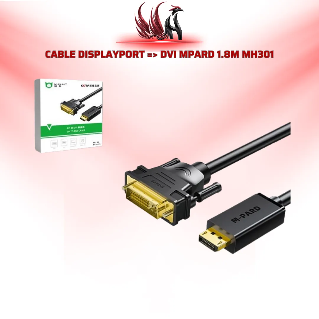 Cáp DisplayPort to DVI MPARD MH301 1.8M | HOCO STORE