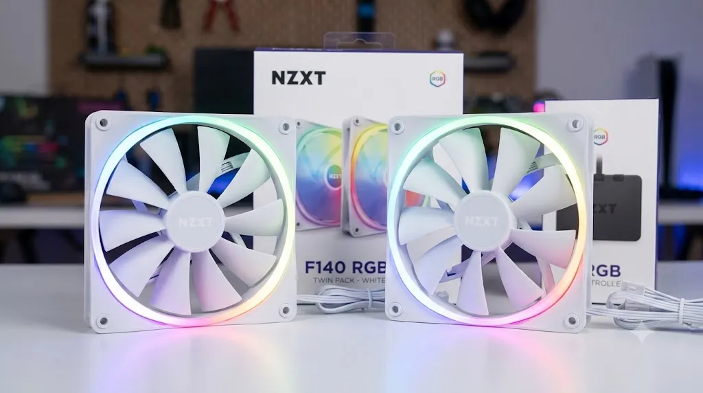 Bộ 2 Fan Case NZXT F140 RGB White