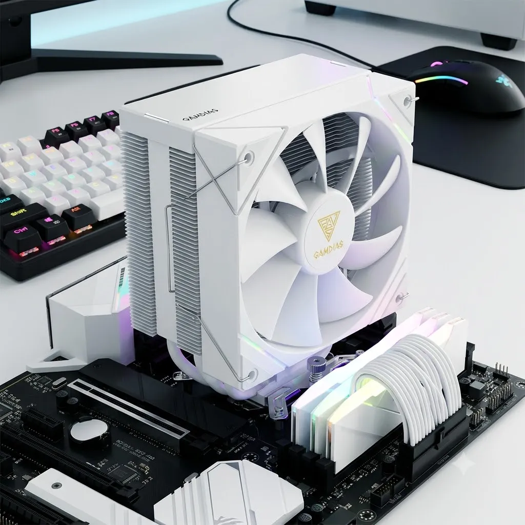 Tản Nhiệt Khí Gamdias Boreas E2-410 White