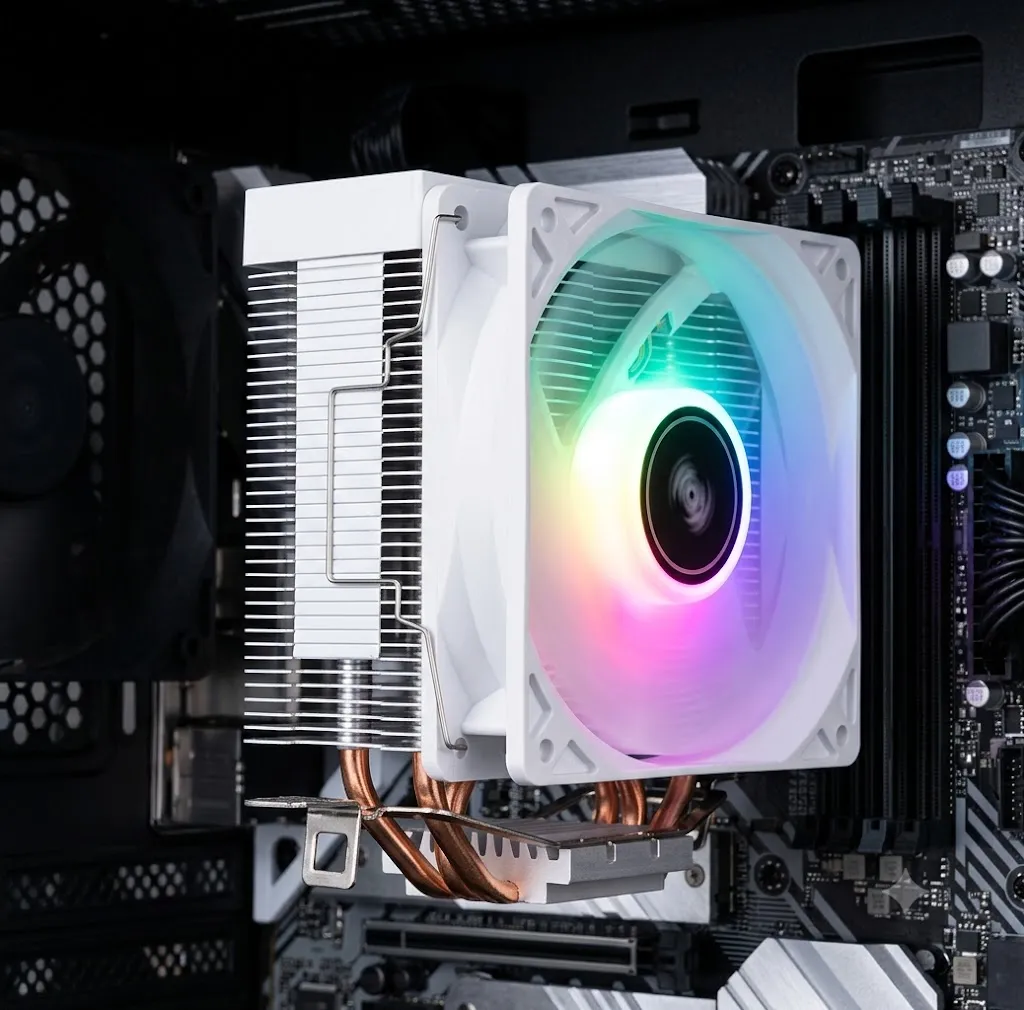 Tản Nhiệt Khí Leopard K200 Fan 92mm RGB Trắng