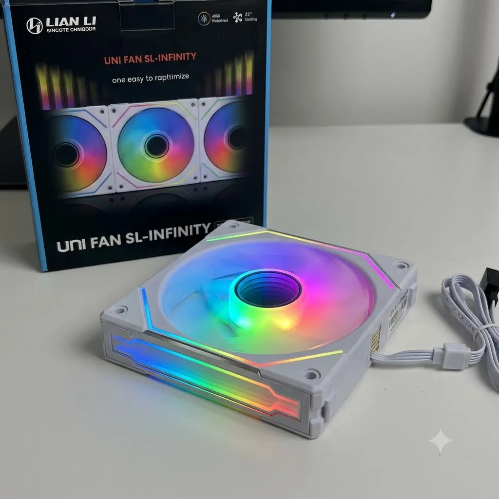 Fan Case Lian Li UNI SL Infinity 120 Reverse Single White