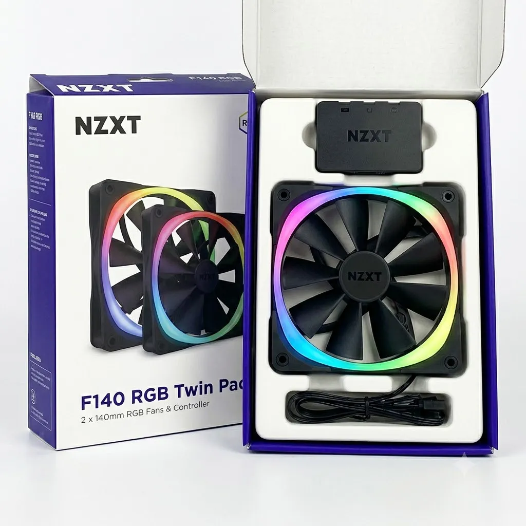 Bộ 2 Fan Case NZXT F140 RGB Black