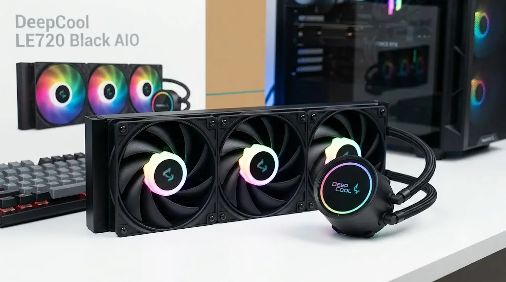 Bộ Tản Nhiệt Nước DeepCool LE720 Black ARGB 360mm