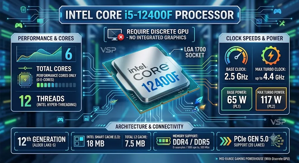 CPU Intel Core i5-12400F Có Tốt Không? Đánh Giá Chi Tiết Hiệu Năng