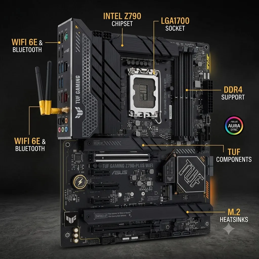 ASUS TUF GAMING Z790-PLUS WIFI DDR4