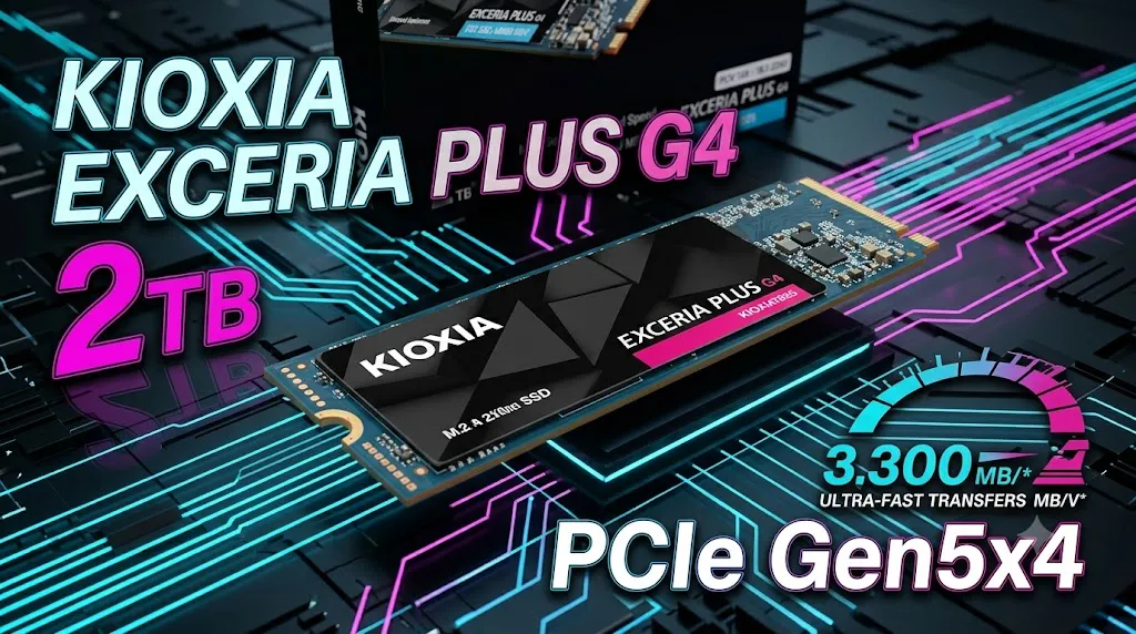SSD NVMe 2TB KIOXIA EXCERIA PLUS G4 Gen5x4