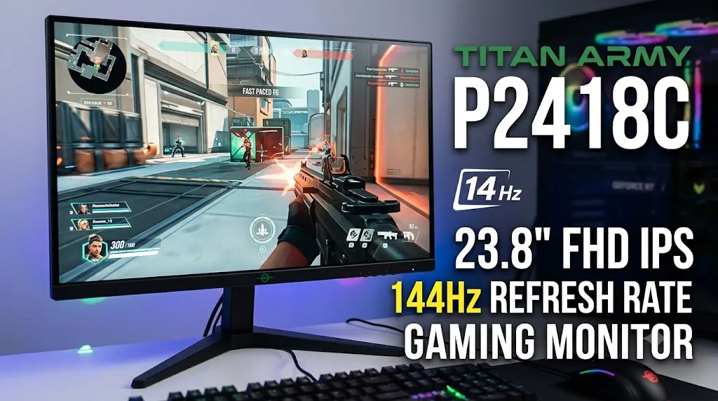 Màn Hình Gaming Titan Army P2418C 23.8 Inch FHD 144Hz IPS