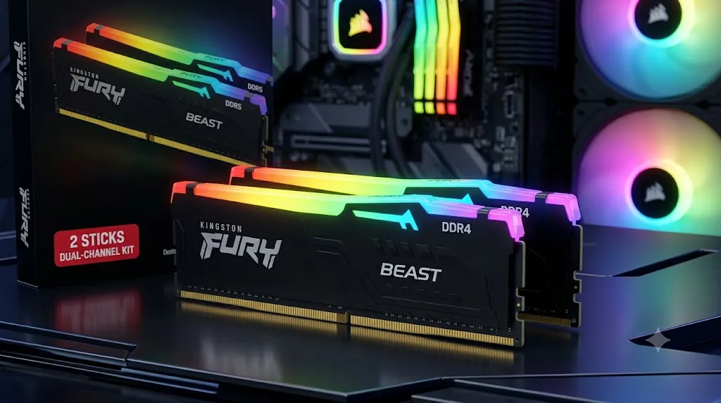 RAM PC Kingston Fury Beast RGB DDR5