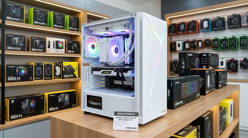 Vỏ Case Gamdias ARGUS E4 Elite Trắng Mid Tower ATX