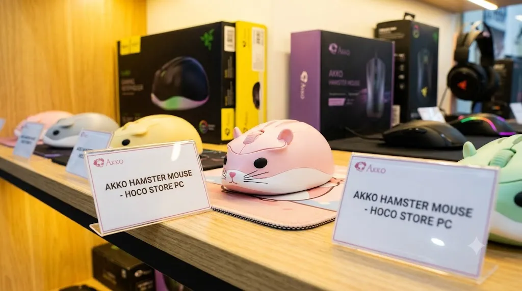 Chuột Bluetooth Akko Hamster Dễ Thương