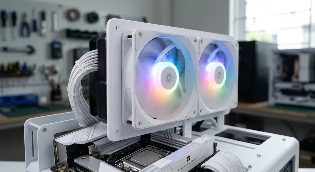 Fan Case NZXT F240 RGB Core White Chính Hãng RGB 240mm