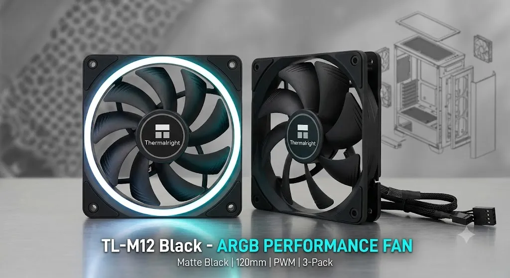 Quạt Tản Nhiệt Thermalright Black TL-M12