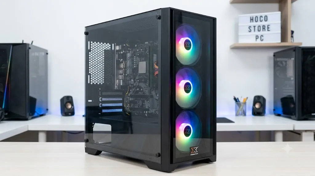 Vỏ Case Máy Tính Xigmatek NYX II 3F M-ATX Kèm 3 Fan LED
