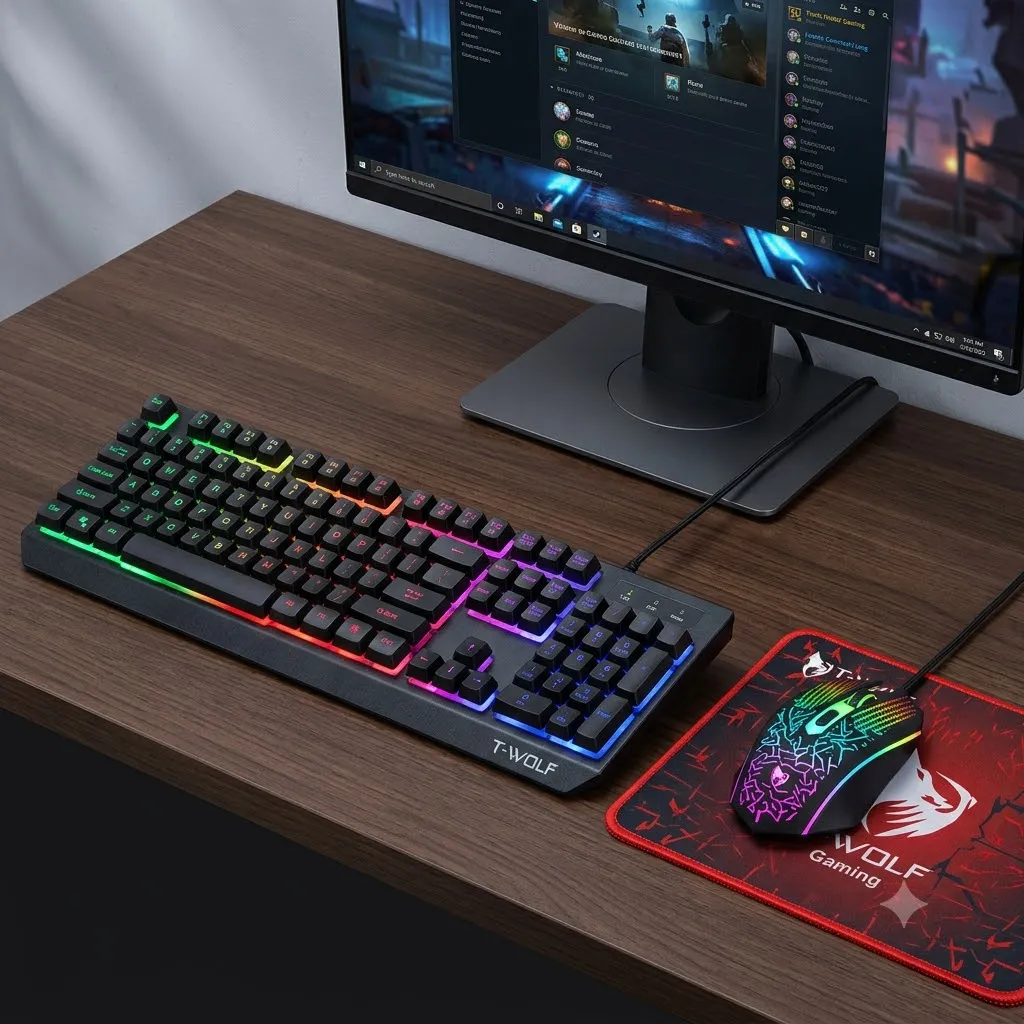 Bộ Bàn Phím Chuột T-Wolf TF400
