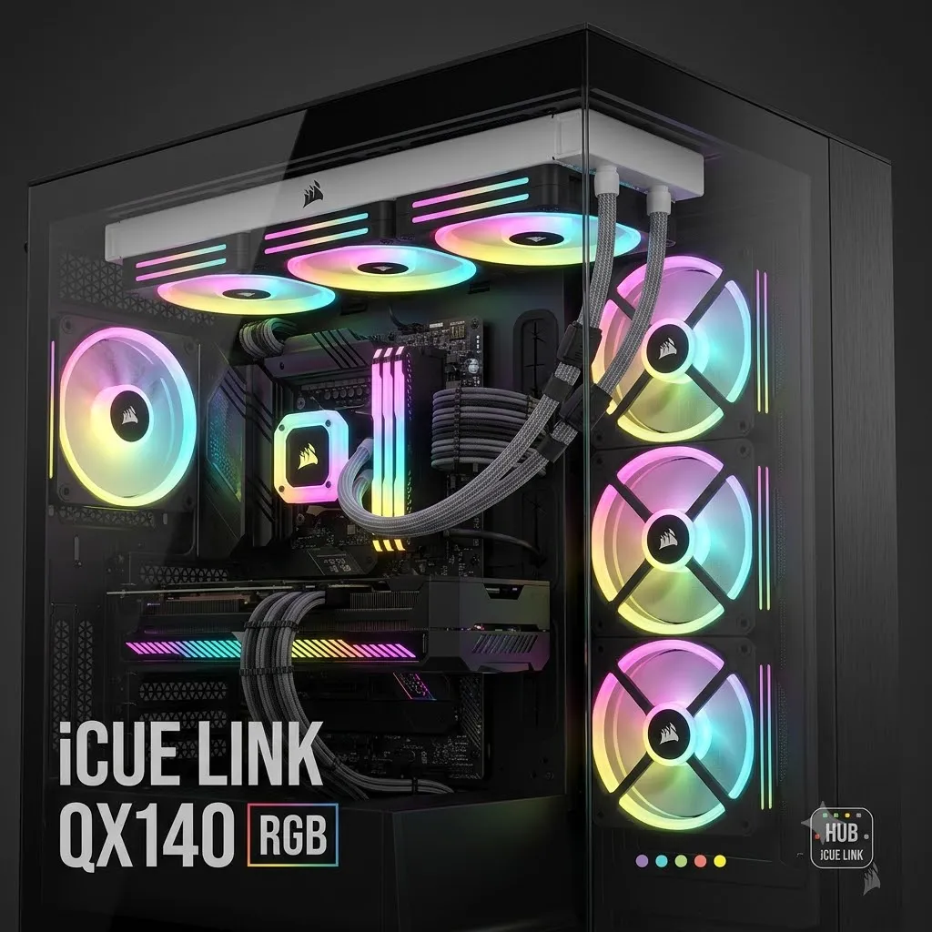 Fan Corsair iCUE LINK QX140 RGB 140mm PWM