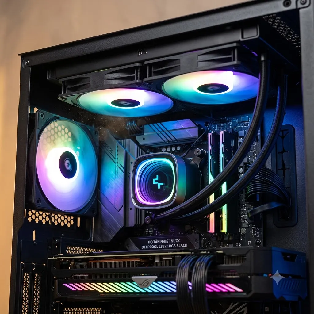 Bộ Tản Nhiệt Nước DeepCool LS520 RGB Black