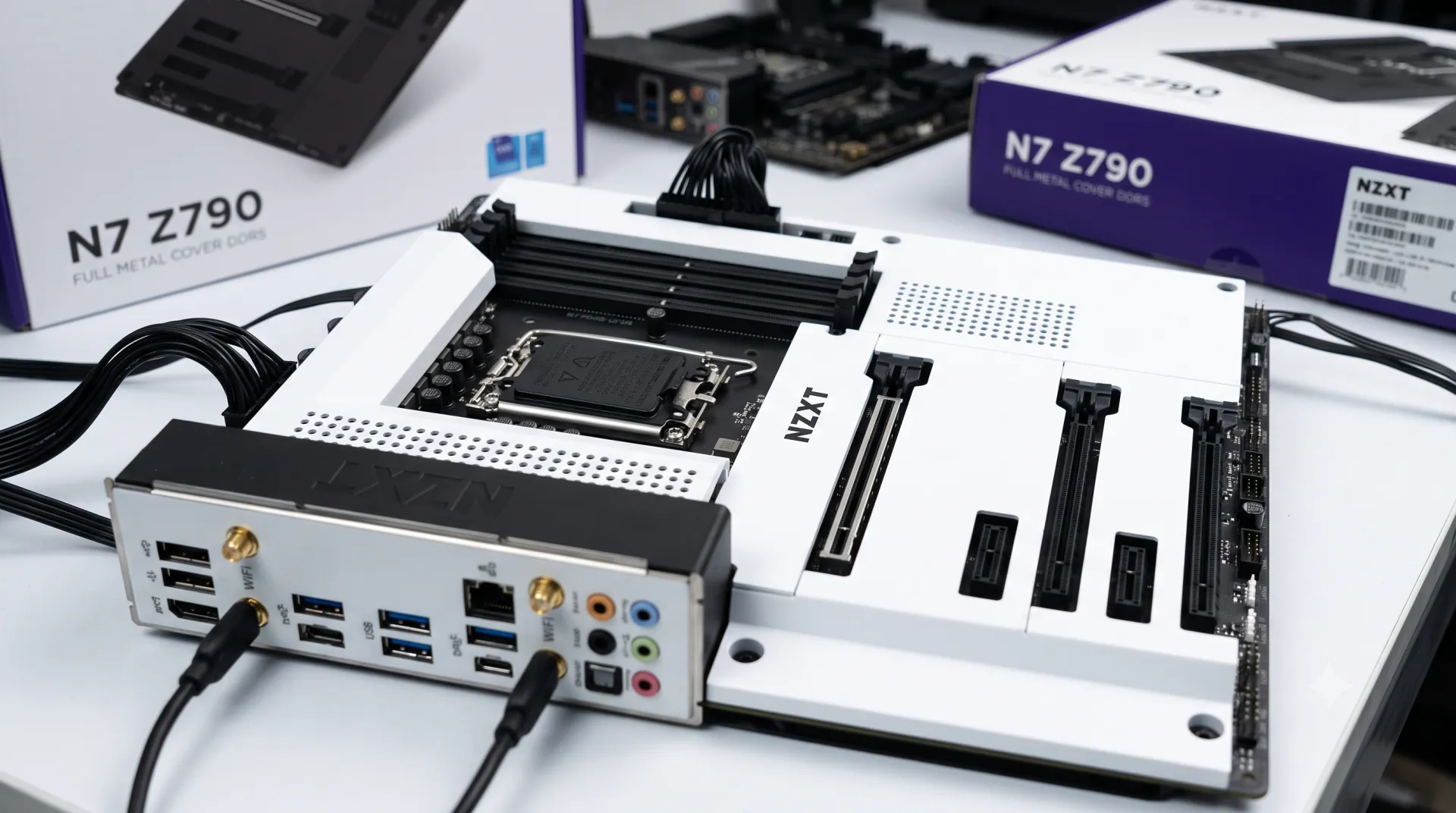 Bo Mạch Chủ NZXT N7 Z790 WIFI DDR5 Cao Cấp Cho Intel Gen 14