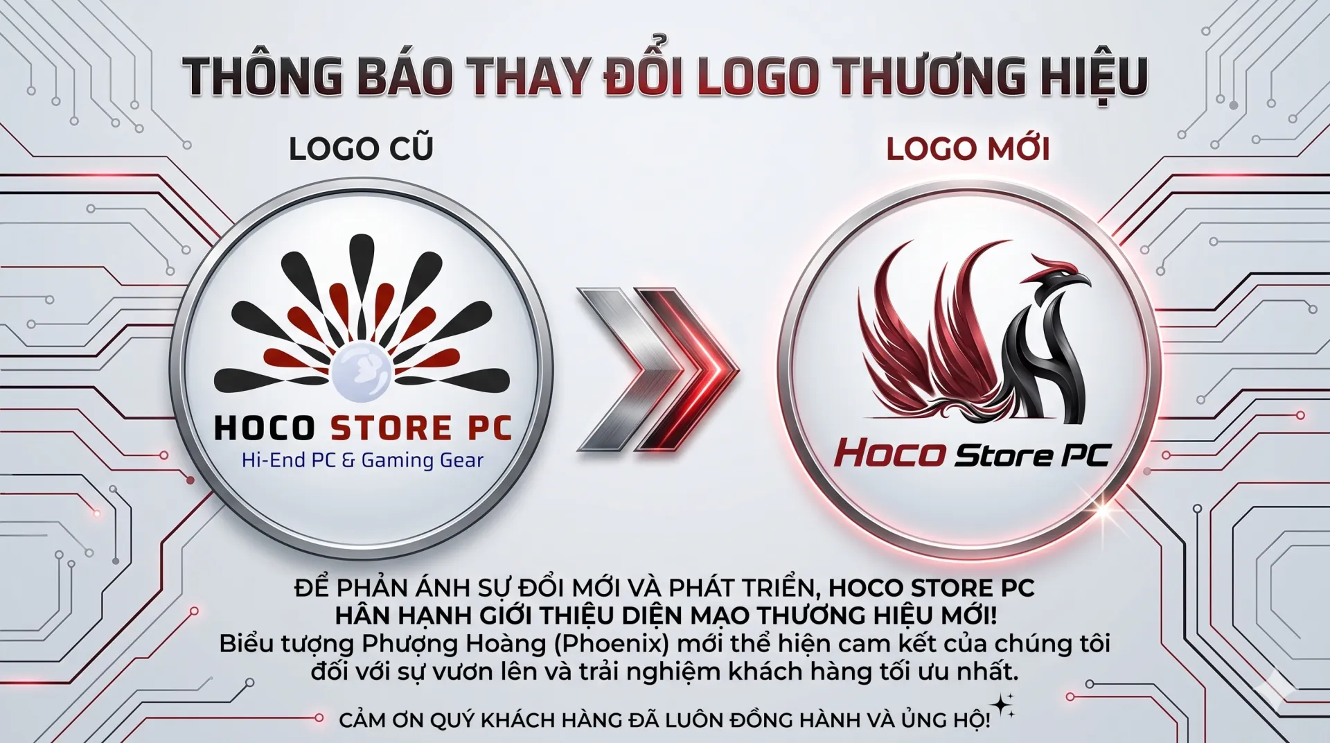 Hoco Store PC Làm Mới Logo 2026