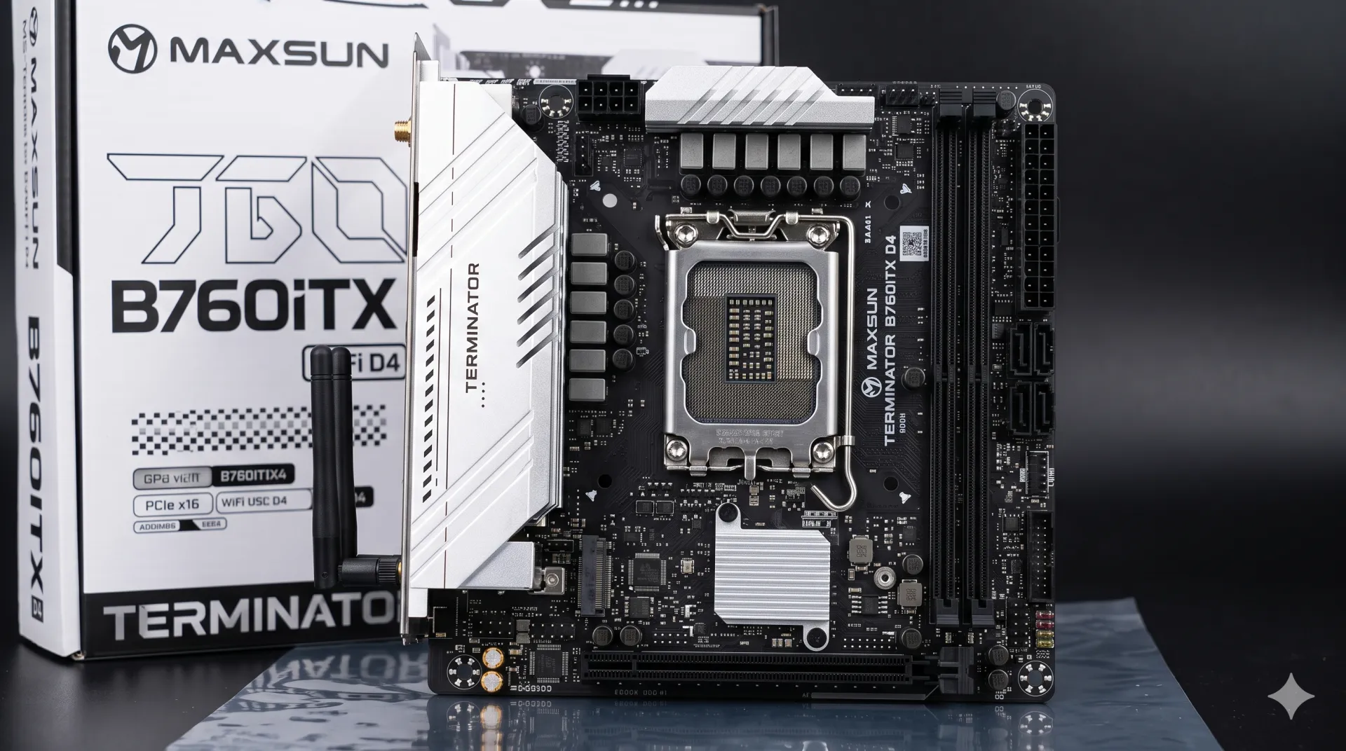 Bo Mạch Chủ MAXSUN Terminator B760ITX WIFI D4 DDR4 Mini-ITX
