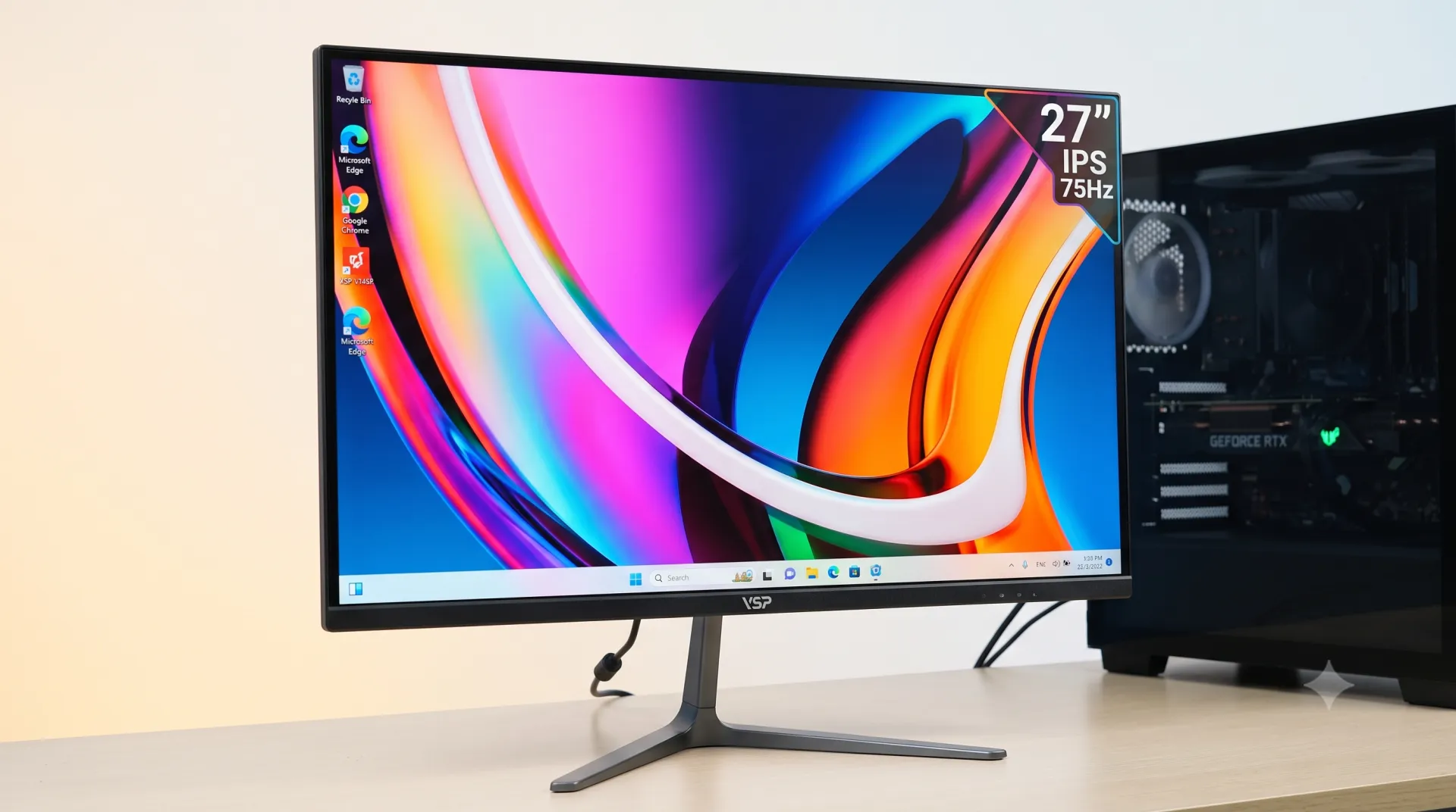 Màn Hình VSP V2704S Mỏng Tràn Viền 27 Inch IPS 75Hz