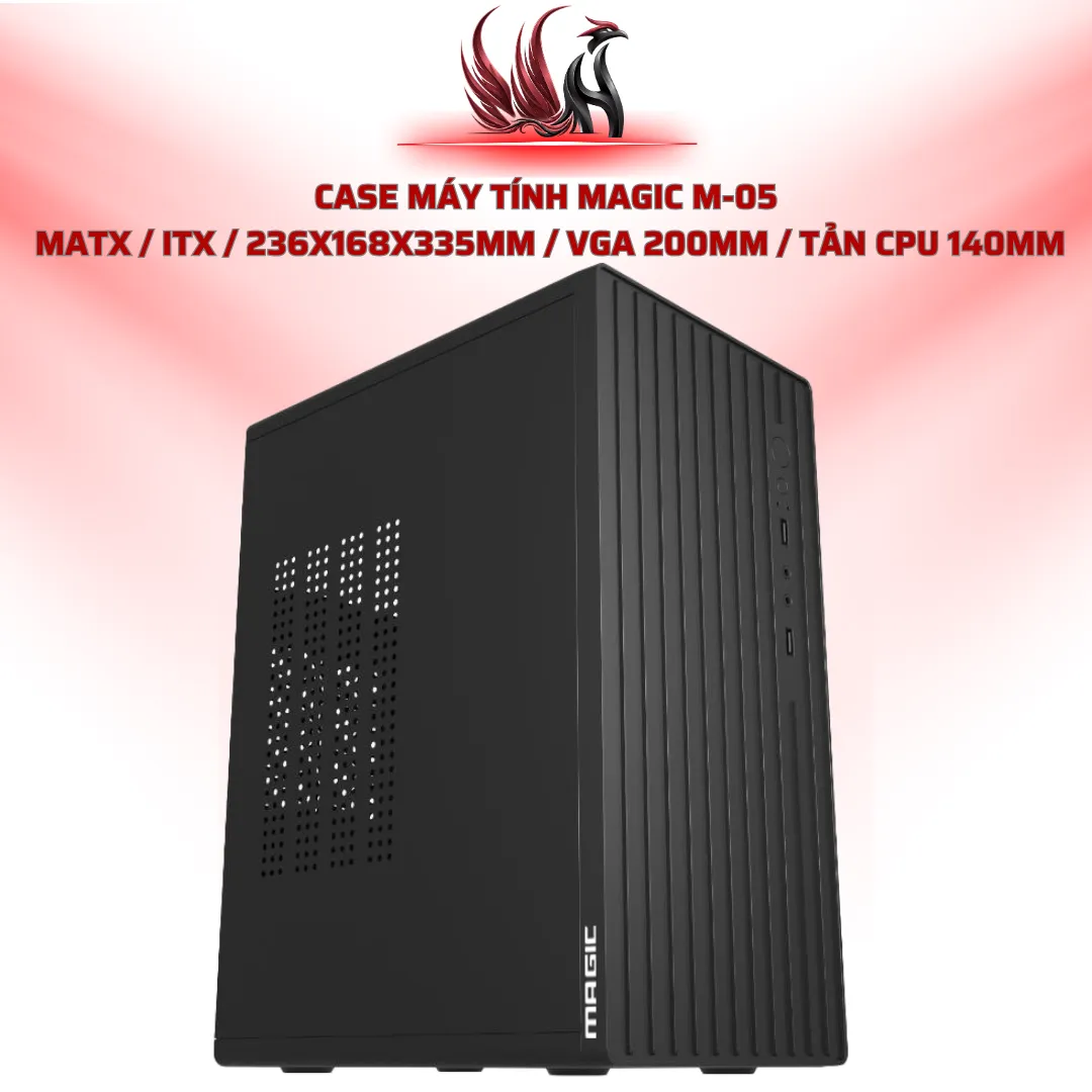 Case Máy Tính MAGIC M-05  MATX / ITX / 236x168x335mm / VGA 200mm / Tản CPU 140mm | HOCO STORE PC 