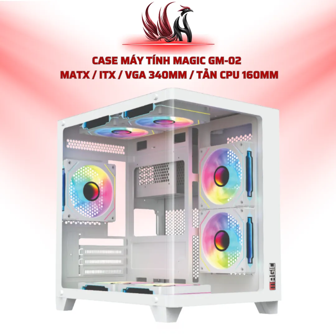 Case Máy Tính MAGIC GM-02   MATX / ITX / VGA 340mm / Tản CPU 160mm| HOCO STORE PC