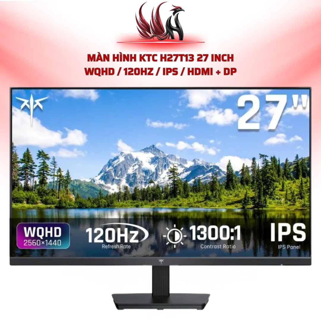 Màn Hình KTC H27T13 27 Inch WQHD / 120Hz / IPS / HDMI + DP | HOCO STORE PC