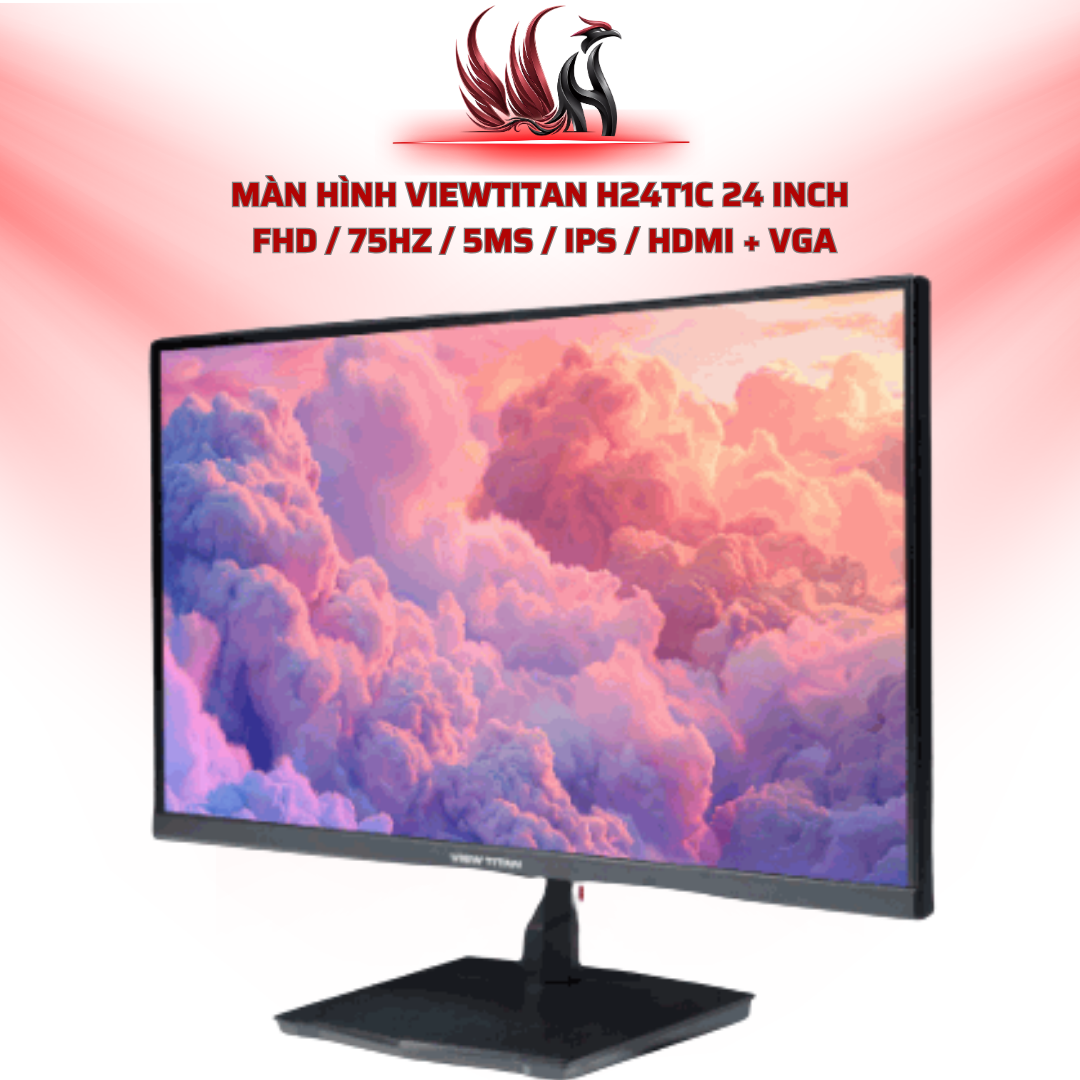 Màn Hình ViewTitan H24T1C 24 Inch  FHD / 75Hz / 5ms / IPS / HDMI + VGA | HOCO STORE PC