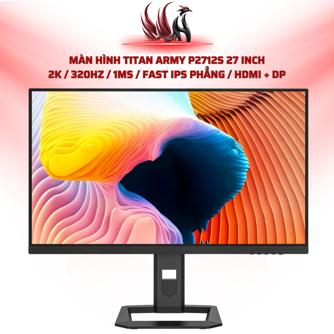 Màn Hình TITAN ARMY P2712S 27 Inch 2K / 320Hz / 1ms / Fast IPS Phẳng / HDMI + DP | HOCO STORE PC