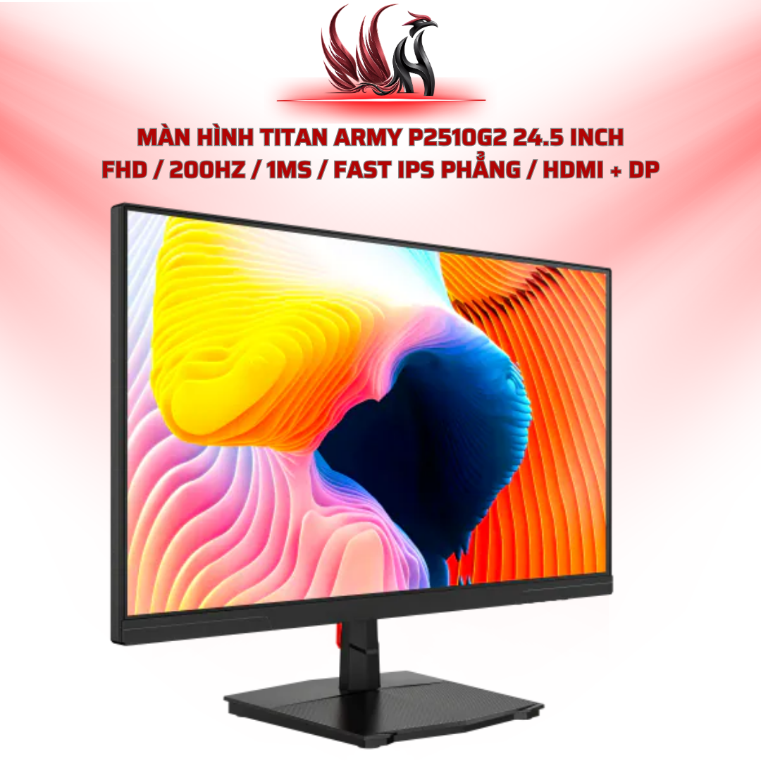 Màn Hình TITAN ARMY P2510G2 24.5 Inch FHD / 200Hz / 1ms / Fast IPS Phẳng / HDMI + DP | HOCO STORE PC