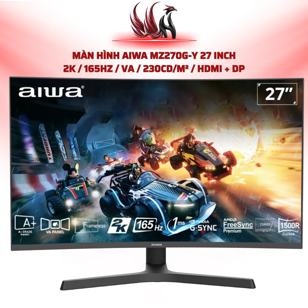 Màn Hình AIWA MZ270G-Y 27 Inch 2K / 165Hz / VA / 230cd/m² / HDMI + DP | HOCO STORE PC